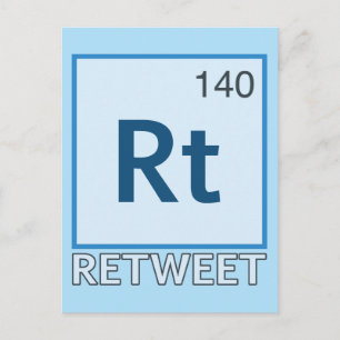 RT 140/Retweet-Element Postkarte