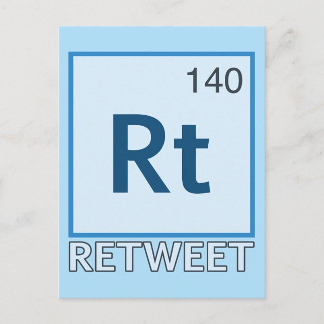 RT 140/Retweet-Element Postkarte (Vorderseite)