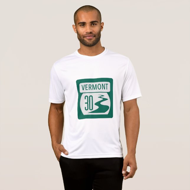 Rt. 30 Straßenschild T - Shirt (Vorne ganz)