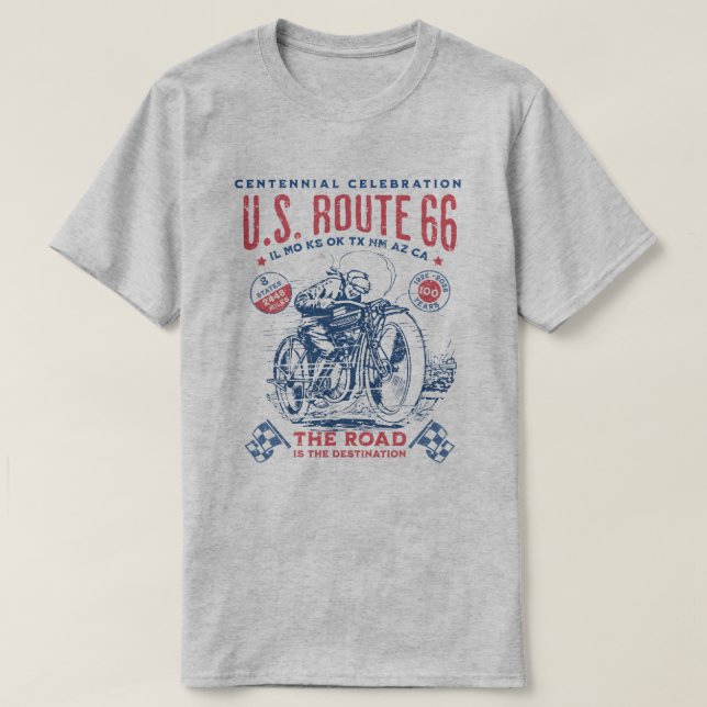 RT 66 T-Shirt - Vintages Moto (Design vorne)