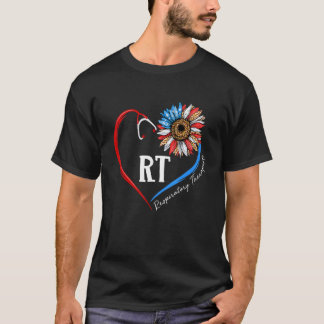 rt Atemtherapeut Sunflower Stethoscope Hea T-Shirt