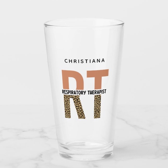RT-Geschenk für den Atemtherapeuten Glas (Vorderseite)