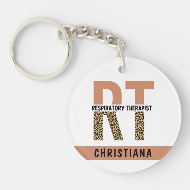 RT-Geschenk für den Atemtherapeuten Schlüsselanhänger (Vorderseite)