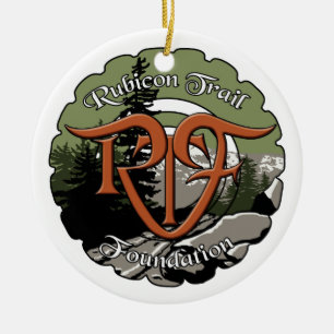 RTF-Logo und Mission-Erklärung Keramik Ornament