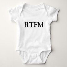 RTFM Lesen Sie das ****** Handbuch Funny Newborn T