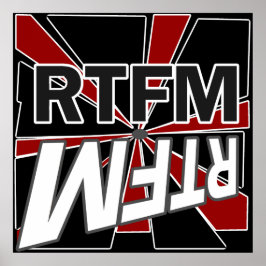 RTFM lesen Sie das neue Menü Poster