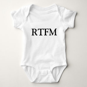 RTFM Lies das verdammte Handbuch Lustiges Neugebor Baby Strampler