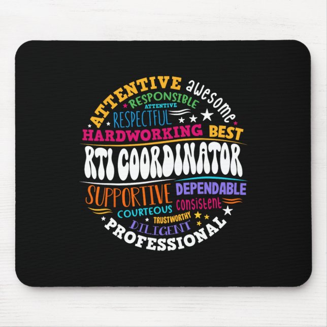 RTI-Koordinator Eingreif-Lehrer Schulteam S Mousepad (Vorne)