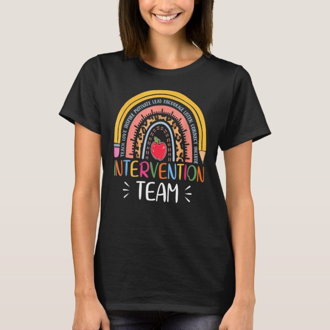 Rti Team Response Intervention Lehrer Schulteam T-Shirt (Vorderseite)
