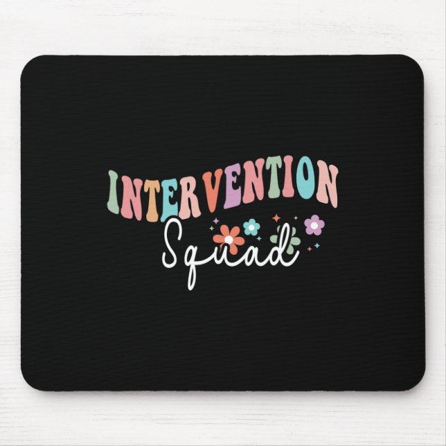Rti Team Squad Intervention Lehrer Ck to School T Mousepad (Vorne)