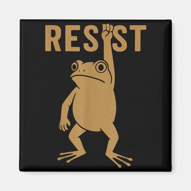 Rtland Frog Funny City Art - Rtland Frog Protest  Magnet (Vorne)