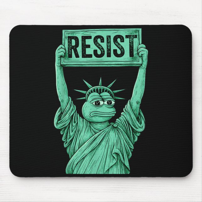 Rtland Frog Funny City Art - Rtland Frog Protest  Mousepad (Vorne)