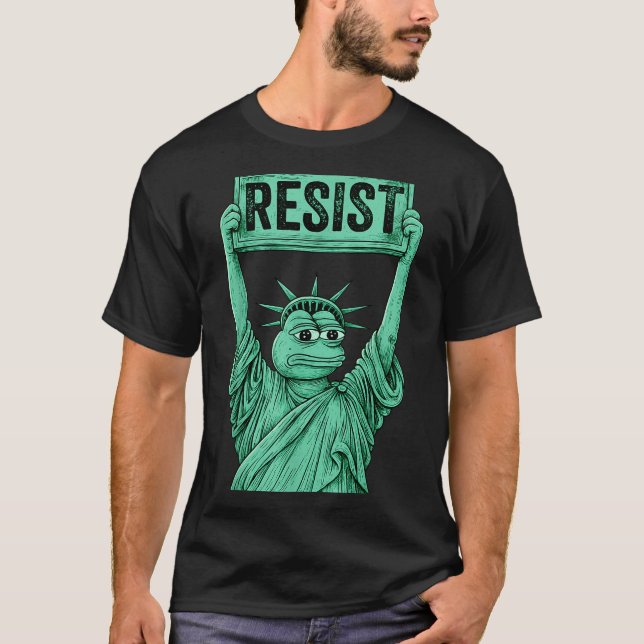 Rtland Frog Funny City Art - Rtland Frog Protest  T-Shirt (Vorderseite)