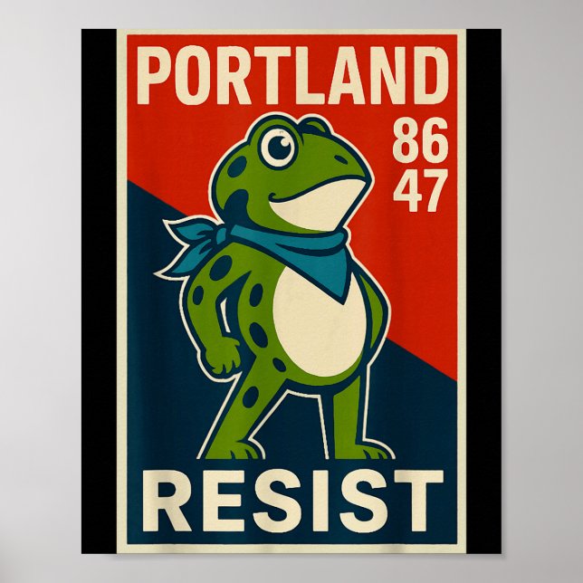 Rtland Frog Protest For Men And Women  Poster (Vorne)