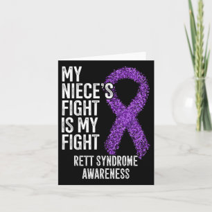 Rtt My Niece's Fight is my Fight Rett Syndrome Awa Karte