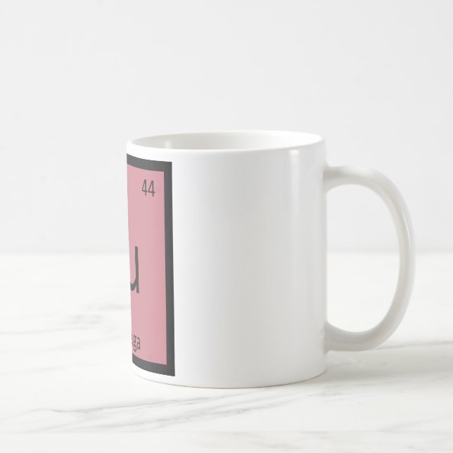 Ru - Rübe-Gemüsechemie-Periodensystem Kaffeetasse (Rechts)