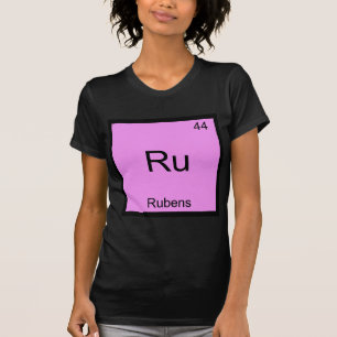 Ru - Rubens Lustiges Chemie-Element-Symbol-T-Shirt T-Shirt