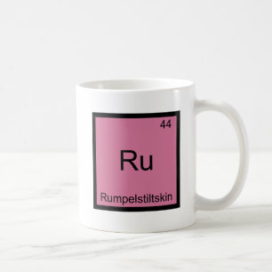 Ru - Rumpelstilzchen Lustiges Chemie-Element-Shirt Kaffeetasse