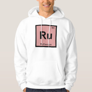Ru - Ruthenium Chemie Periodensystem Symbol Hoodie