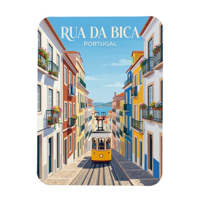 Rua da Bica Portugal Magnet (Vertikal)