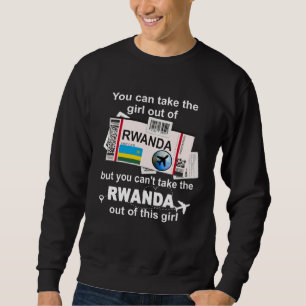 Ruanda Boarding Pass Ruanda Mädchen Ruanda Sweatshirt