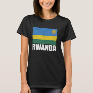 Ruanda Flag Grunge Vintag Souvenir Ruanda T-Shirt