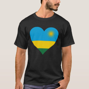Ruanda Flag Heart Ruanda gibt Liebe Rwanda Pullove T-Shirt