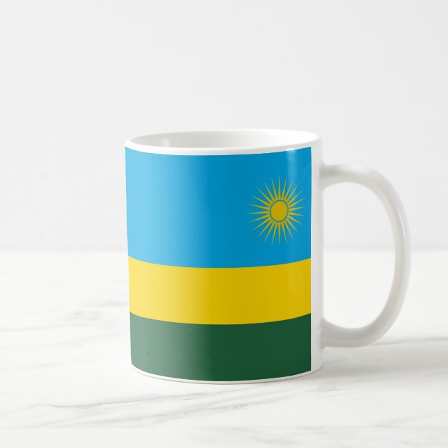 Ruanda Flag Keramik Kaffee Tasse (Rechts)