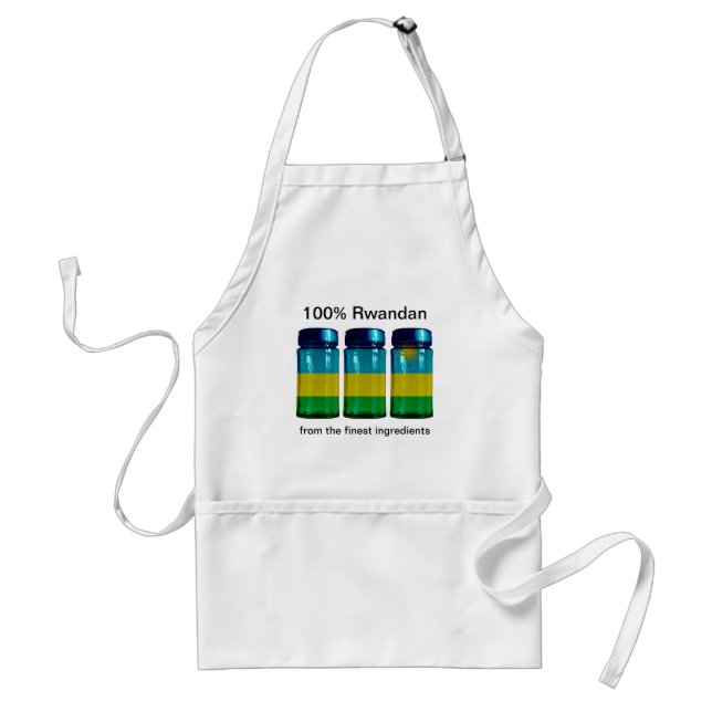 Ruanda Flag Spice Jars Schürze (Vorne)