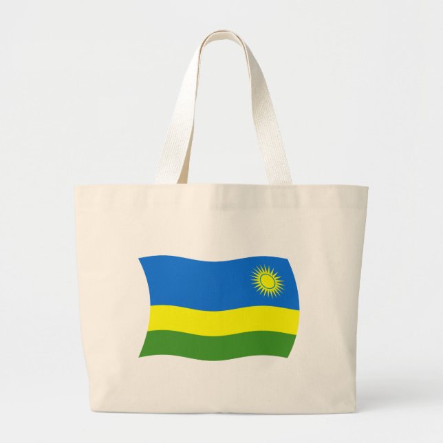 Ruanda Flag Tote Bag Jumbo Stoffbeutel (Vorne)