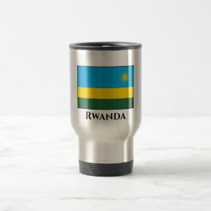 Ruanda Flag Travel Mug Reisebecher