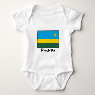 Ruanda-Flagge Baby Strampler