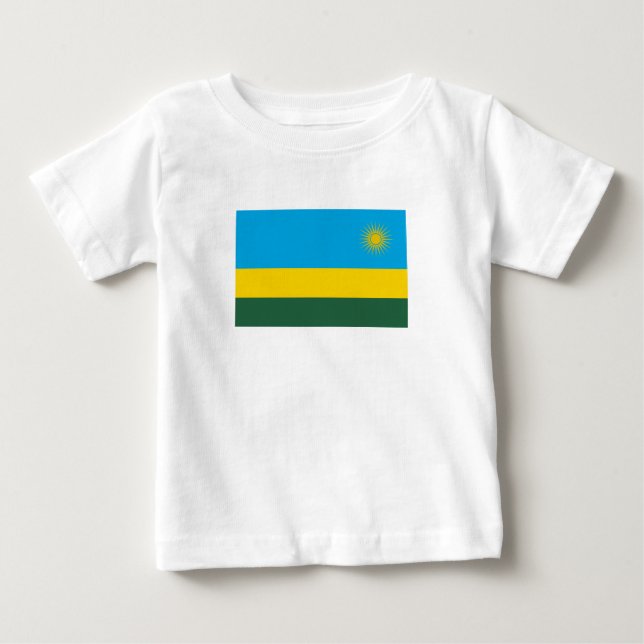 Ruanda-Flagge Baby T-shirt (Vorderseite)