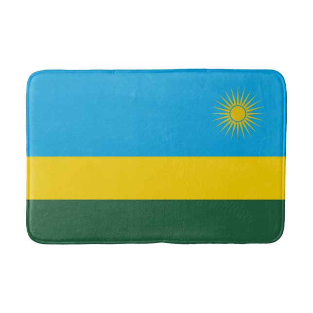 Ruanda-Flagge Badematte (Vorderseite)
