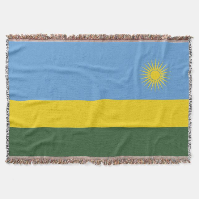 Ruanda-Flagge Decke (Vorderseite)