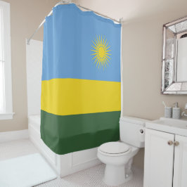 Ruanda-Flagge Duschvorhang