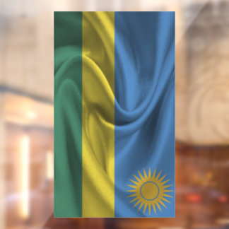 Ruanda-Flagge Fensteraufkleber