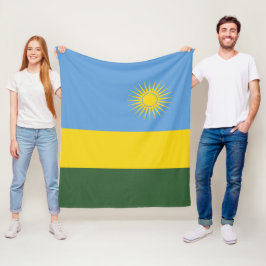 Ruanda-Flagge Fleecedecke