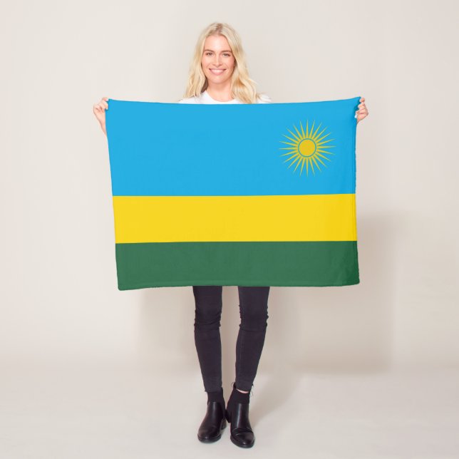 Ruanda-Flagge Fleecedecke (Beispiel)