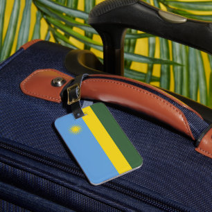 Ruanda-Flagge Gepäckanhänger