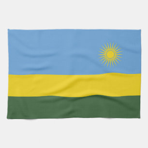 Ruanda-Flagge Geschirrtuch