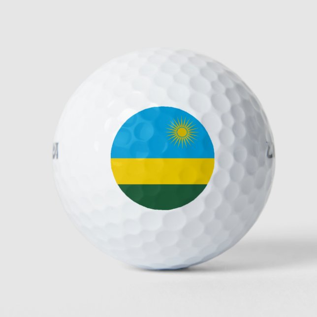 Ruanda-Flagge Golfball (Vorderseite)