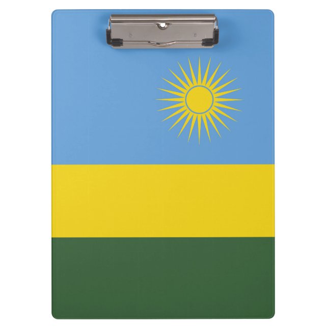 Ruanda-Flagge Klemmbrett (Vorderseite)