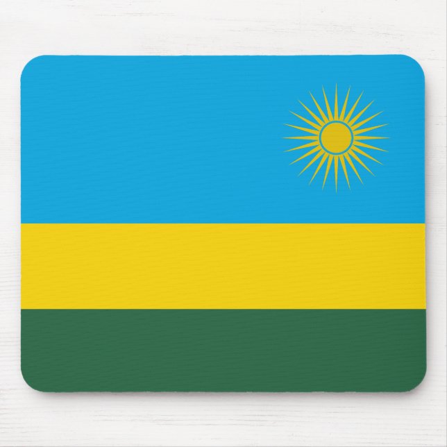 Ruanda-Flagge Mousepad (Vorne)