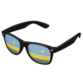 Ruanda-Flagge Partybrille