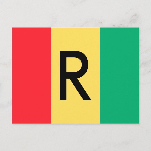 Ruanda-Flagge Postkarte (Vorderseite)
