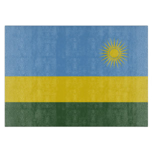 Ruanda-Flagge Schneidebrett
