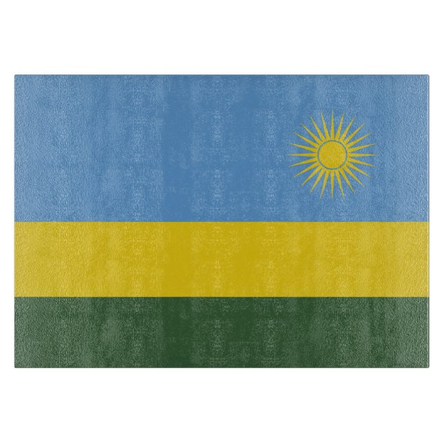 Ruanda-Flagge Schneidebrett (Vorderseite)