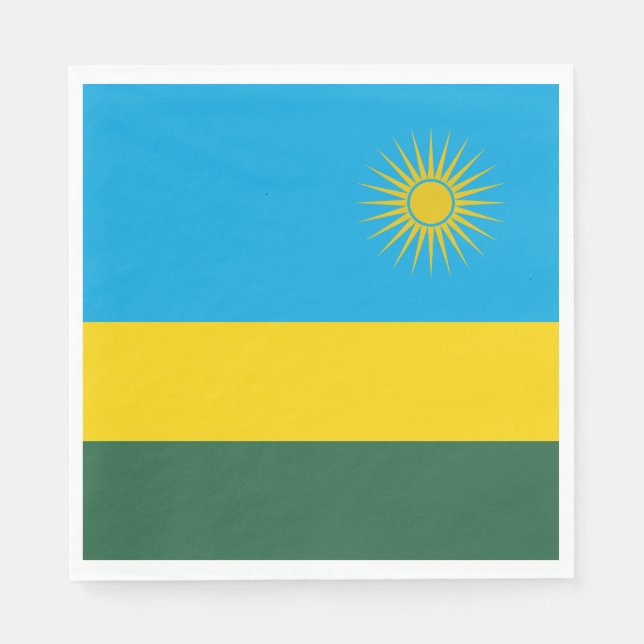 Ruanda-Flagge Serviette (Vorderseite)