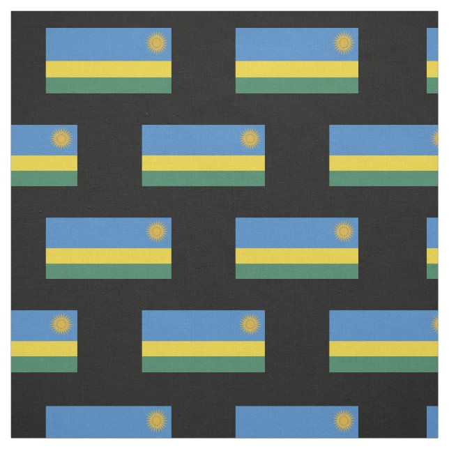 Ruanda-Flagge Stoff (Muster)